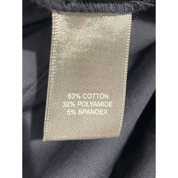 Marled Womens Navy Blue Pleated Midi Skirt With Elastic Waist & Drawstring S - Picture 9 of 13